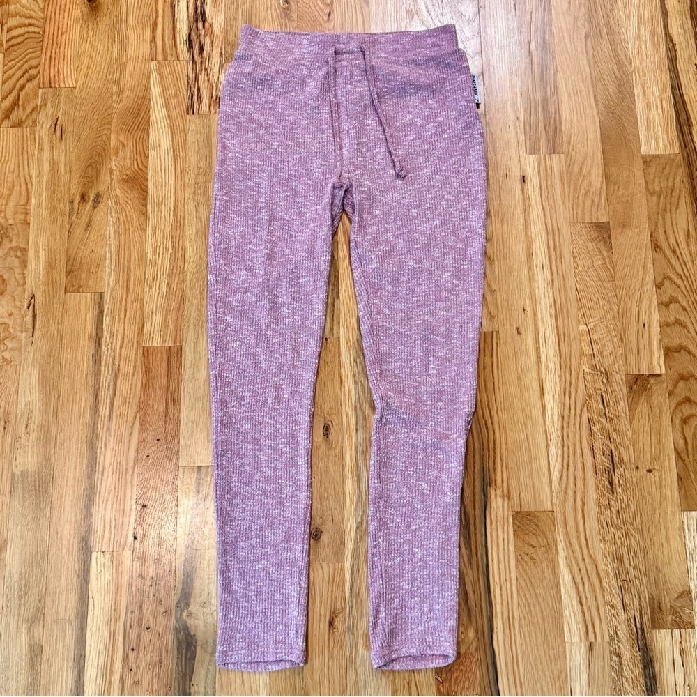 Gymshark Slounge Leggings – Deep Plum Marl – Size M – Drawstring Lounge Fit - Picture 2 of 5